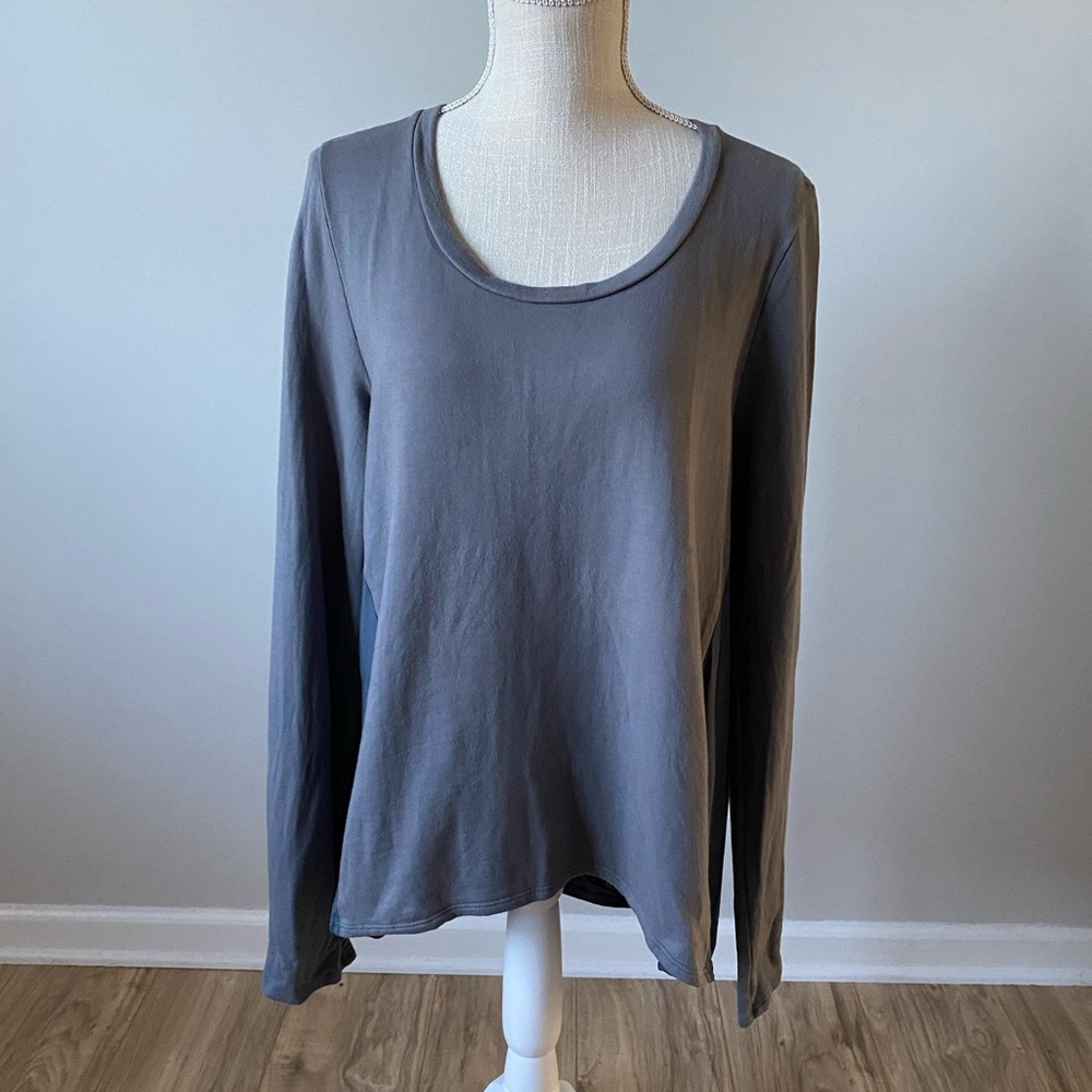 Anthropologie Mixmade Sweatshirt Top Gray - Picture 1 of 8